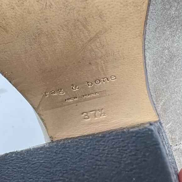 Rag & Bone Harrow Ankle Boots Womens Size 7-7.5 Tan Suede Booties Heeled Shoes - Picture 9 of 13